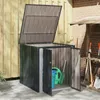 vidaXL Zahradní úložný box černý 101,5 x 107 x 100 cm Náhled obrázku produktu 4
