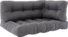 Vicco Palettenkissen Set Flocken, 120 x 80 cm 3 Teile, Grau Produktbild-Vorschau 1