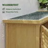 Outsunny Gartenschrank Holz Geräteschuppen 4 Fächer mit Produktbild-Vorschau 4