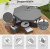 Parasol COSTWAY Ø300 cm, parasol typu „ampel” z osłoną z Podgląd zdjęcia produktu 5