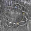 4D Mandala dekoratives Drahtgeflecht silber Set Produktbild-Vorschau 5