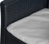 Poltrona in finto rattan. Colore: antracite 60x58x89cm Anteprima dell’immagine prodotto 7