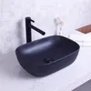 Keramické umývadlo Black Matt 46X32 cm Montáž na dosku Náhľad obrázku produktu 5