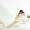 Buxibo Mini Klettergerüst – Holz Kletterbogen mit Rutsche Produktbild-Vorschau 2
