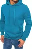 Dstreet Herren-Kapuzenpullover mit Kapuze Hih Blau M Produktbild-Vorschau 1