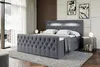ALTDECOR Boxspringbett mit LED-Beleuchtung Matratze (20 cm Produktbild-Vorschau 4
