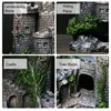 Kunstharz-Aquarium, altes Schloss, Dekoration, Aquarium, Produktbild-Vorschau 4