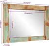 vidaXL Specchio 70x50 cm in legno massiccio antico e vetro Anteprima dell’immagine prodotto 8