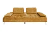 KAWOLA Sofa WIOLO Schlafsofa Daybed velvet cognac Produktbild-Vorschau 5