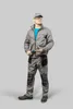 A man in work clothes holding tools. Produktbild-Vorschau