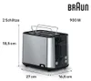 Braun broodrooster HT 1510 BK, zwart, 2 sleuven Productafbeelding-voorbeeld 15