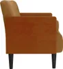 Sofá de dos plazas color marrón con reposacabezas, 110 cm, Vista previa de la imagen del producto 4