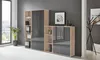 A modern office furniture set with cabinets and shelves, displayed in a room setting. Produktbild-Vorschau