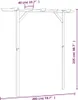 DELUKE® Pergola aus Holz LURV | 2x2m Kiefernholz | Produktbild-Vorschau 2