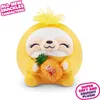 A yellow plush sloth toy holding a mini pineapple. Produktbild-Vorschau