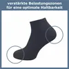 Gawilo  Quarter Socken für Damen (6 Paar), Farbig 1 / 35 - Produktbild-Vorschau 6