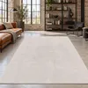 Waschbarer Teppich Wohnzimmer Kurzflor Einfarbiger Moderner Produktbild-Vorschau 9