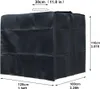 A black cover for an IBC container with dimensions indicated. Produktbild-Vorschau