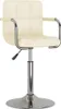 vidaXL Bar Stool Cream Fabric Náhled obrázku produktu 1