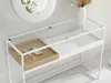 Konzolový stolek s nástavcem ADIN - dub / bílý Náhled obrázku produktu 4