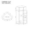 Furniture24 Eckkleiderschrank Carini CA7 Schrank Eckschrank Produktbild-Vorschau 2