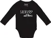 Huuraa Baby Body Sachse mit Herz 68 Black  Baumwolle Produktbild-Vorschau 1