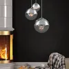 LED Hängeleuchte, 3-Flammig, Glas Kugeln, Chrom, D 51 cm Produktbild-Vorschau 14