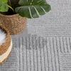 Teppich Kurzflor Wohnzimmer - Grau - 160 cm Rund -  Produktbild-Vorschau 4