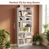 Bücherregal mit 7 Fächern, 24 x 60 x 199,2 cm, Weiß | Produktbild-Vorschau 7