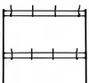 Stojan na oblečení 60 x 172 cm s policemi na boty, černý, Náhled obrázku produktu 10