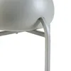 A close-up view of the base of a light gray planter stand with a round planter on top. Podgląd zdjęcia produktu