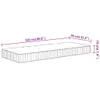 The Living Store Matelas à ressorts ensachés moyen 90x220 Voir les images du produit 8