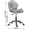 A diagram showing the dimensions of a chair. Produktbild-Vorschau