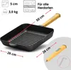 26x26x5 cm Quadratische Grillpfanne aus Gusseisen  Produktbild-Vorschau 5