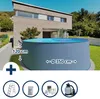 Stahlwandpool Set (5-teilig) rund 350x120cm, Stahl 0,4mm Produktbild-Vorschau 1