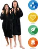 Lavea® Bademantel Damen & Herren, Uni Morgenmantel mit Produktbild-Vorschau 2
