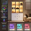 Mobiletto espositivo Merax con illuminazione a LED, vetrina Anteprima dell’immagine prodotto 7