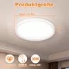 LARS360, okrągła lampa sufitowa LED, 36W, 6500K. Płaska Podgląd zdjęcia produktu 2
