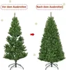 COSTWAY 150 cm LED umělý vánoční stromek s 600 PVC Náhled obrázku produktu 4