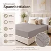 Microfaser Marke Spannbettlaken  90 - 100 x 200 cm + 30 cm Produktbild-Vorschau 3