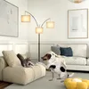 Puluomis Lampadaire 3 flammes Lampadaire Lampe de sol, avec Voir les images du produit 10