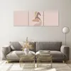 Bilder auf glas - 3 Teile - Buntstift Frau Hut - 120x40cm - Produktbild-Vorschau 7
