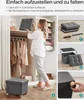 SONGMICS Sitzhocker, 29L, klappbare Sitztruhe, Produktbild-Vorschau 6