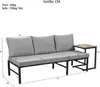 MERAX Gartenlounge-Set Mit 5-stufig verstellbarer Produktbild-Vorschau 7