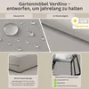 BEAUTYSOFA | VERDINO Gartensessel Grau – Gartenstuhl Lounge Produktbild-Vorschau 5