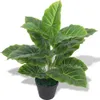 vidaXL Künstliche Taro-Pflanze mit Topf 45 cm Grün Produktbild-Vorschau 1