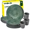 BRUNNER Camping Geschirr Set 4 Personen | Anti-Slip | Lunch Produktbild-Vorschau 1