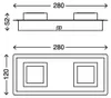 Briloner LED- Wand-/ Deckenleuchte 2-flg. alu-chrom Produktbild-Vorschau 5