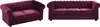 Sofas 3-Sitzer & 2-Sitzer - Samt - Purpur - CHESTERFIELD Produktbild-Vorschau 2