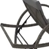 The Living Store Sonnenliegen 2 Stk. mit Auflagen Grau Poly Produktbild-Vorschau 9